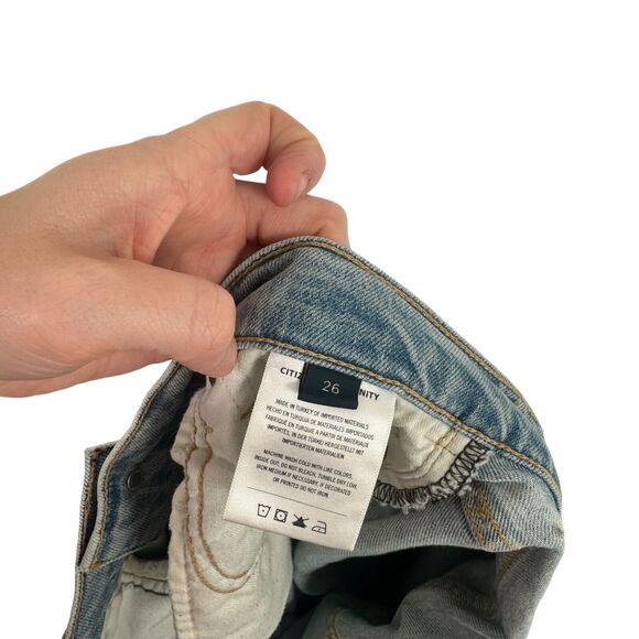Citizens of Humanity Emerson Slim Boyfriend Sugarcoat Button Fly Jeans Womens 26 - Picture 9 of 10